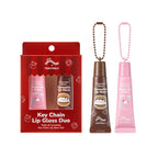 TONYMOLY x Squishmallows Lip Gloss Gift Set – 2pc Patty’s Strawberry Shortcake & Carmelita’s Chocolate Glaze Keychain Duo, Hydrating Gloss, Holiday Limited Edition