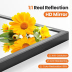 Sweetcrispy 24"x36" Arched Black Bathroom Mirrors for Wall, Bathroom Mirrors for Over Sink, Metal Framed with HD Shatter-Proof Glass for Entryway, Living Room, Bedroom, Home Decor