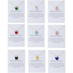 LOTSOF 18 Piece Butterfly Pendant Necklace Set, Colorful Acrylic Chain Necklaces for Women, Bohemian Jewelry Gift