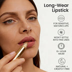 BANGFENG Color Changing Lipstick for Older Women – Clear pH Lip Stick Changes to Natural Pink Tint, Long Lasting 24H Moisturizing Glossy Lip Balm, True Tone PH Adjusting Lipstick, Hydrating Lip Gloss