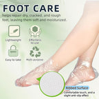 Plastic Disposable Foot Covers, Paraffin Bath Liners for Foot Pedicure Hot Spa Wax Treatment, Larger Thicker Thermal Therapy Feet Covers Bags Plastic Socks Liners (12.2" L x 6.7" W(Pack of 200))