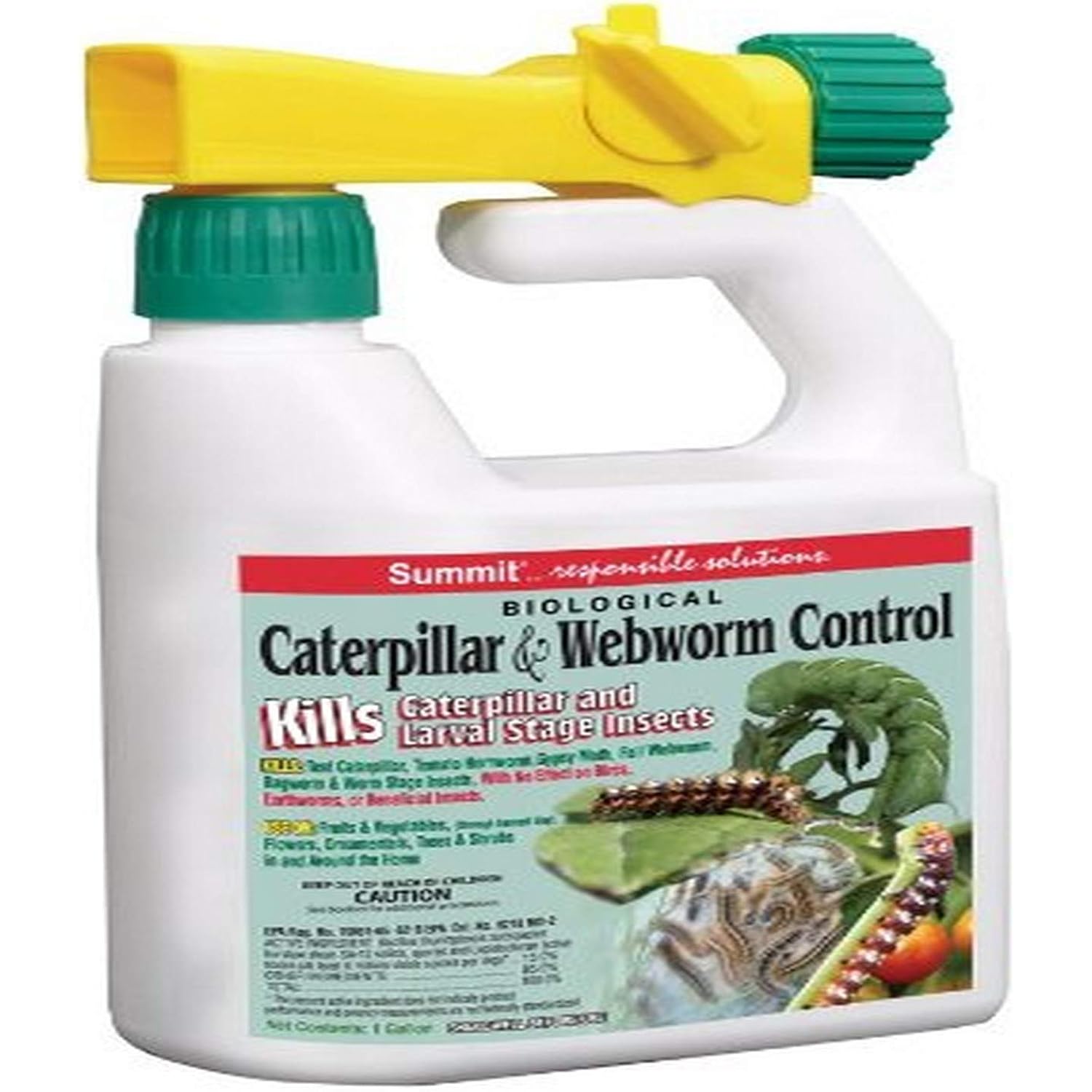 Summit 021-6 Caterpillar And Webworm Control-Hose End For Insects, 1-, Quart, White