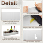 2 Pieces 15 Inch Single Speed Rail Stainless Steel Liquor Bottle Holder Wall Mounted Spray Bottle Rack Drink Rail Shelf For Bars, Silver