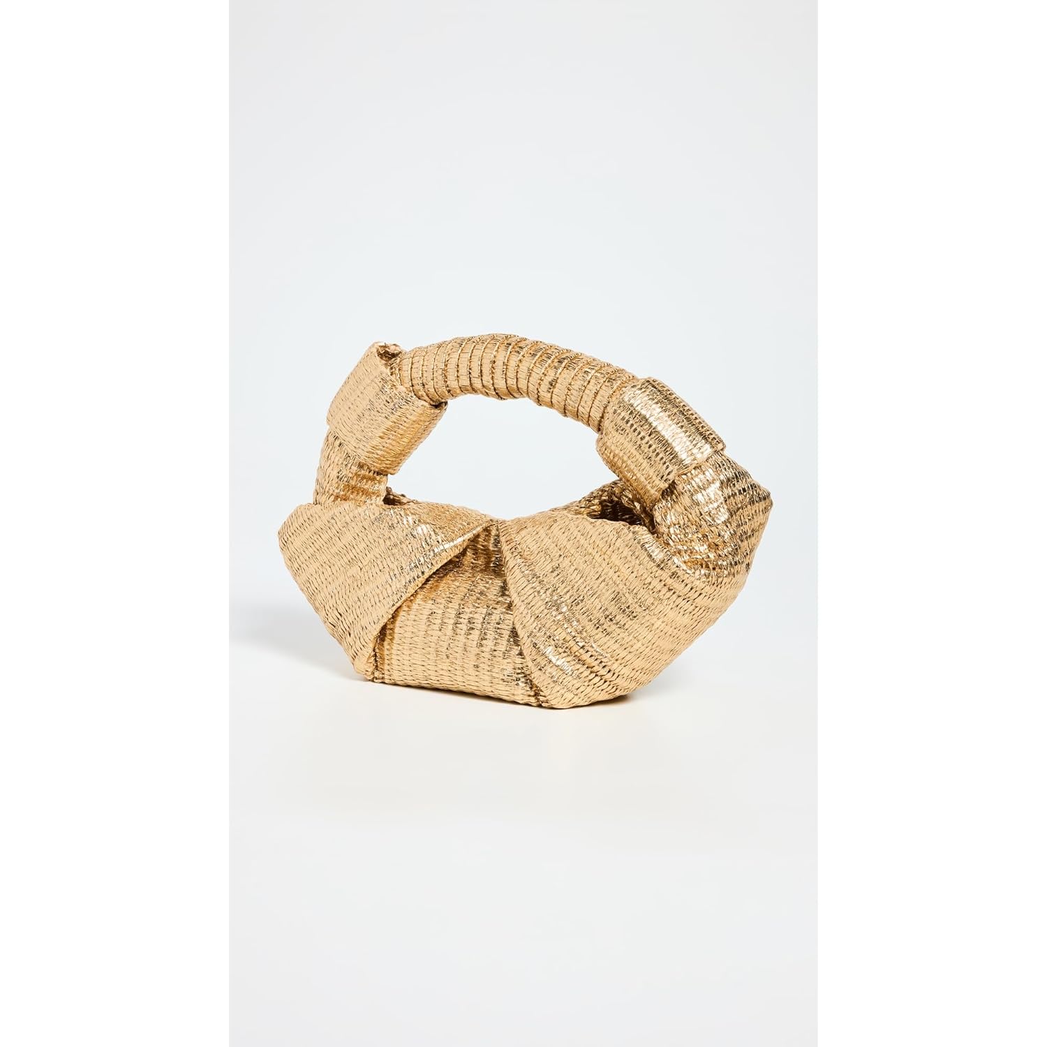 SIMONMILLER Women's Metallic Raffia Lopsy Bag