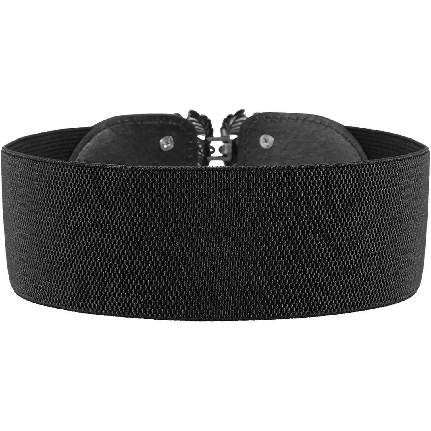 Chuangdi 4 Pieces Women Vintage Wide Waist Belt Black Belt for Dress Elastic Stretch Retro Waistband for Jeans Pants