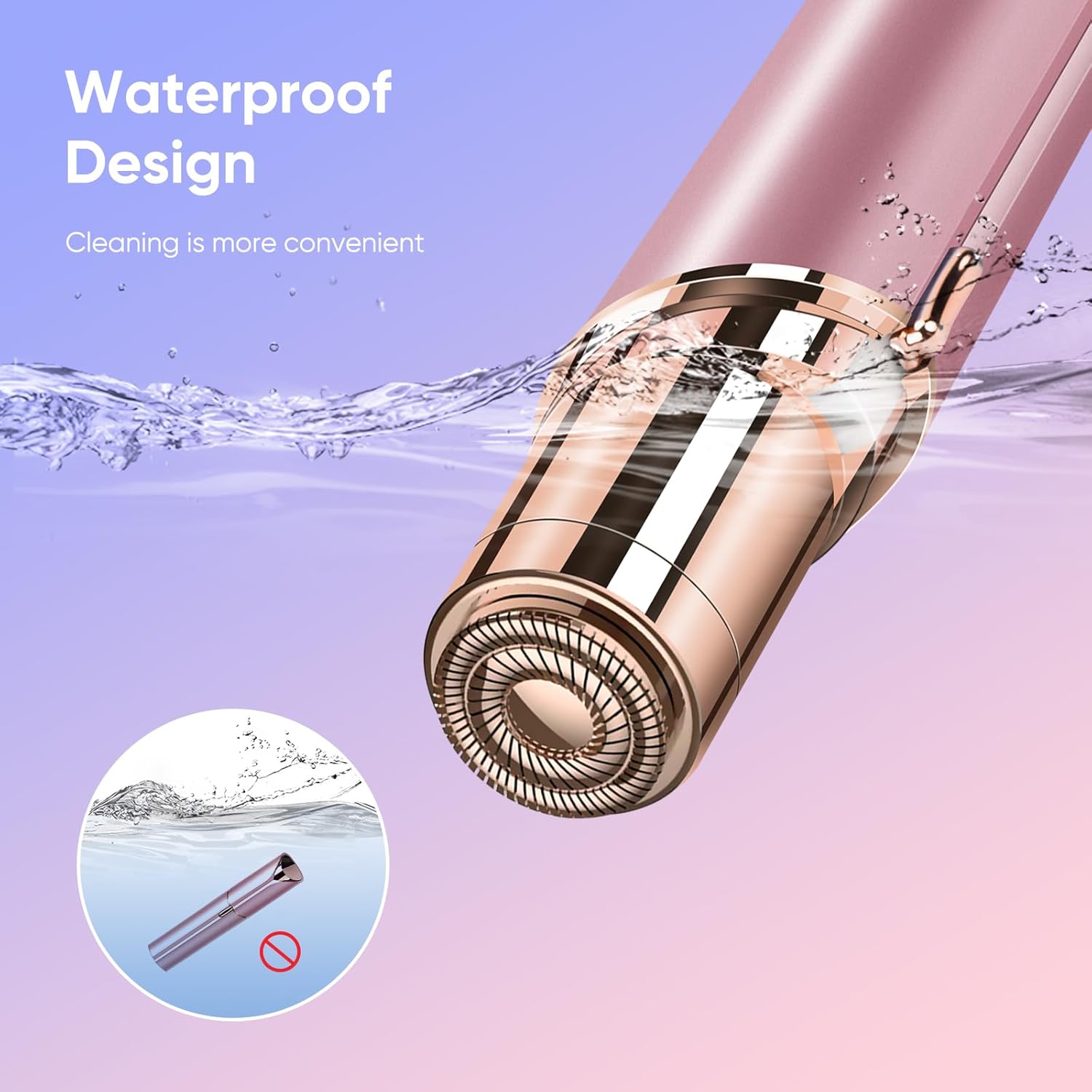 Flawless Facial Hair Remover for Women Painless Face Shaver -Mini Hair Remover, Electric Razor Shaver Portable Bikini Epilator for Lips, Chin, Armpit, Peach Fuzz, Fingers