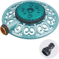 Melnor 65101-Amz Sprout Metal 8-Pattern Sprinkler And Quickconnect Product Adapter Amazon Bundle, Gooseberry Green