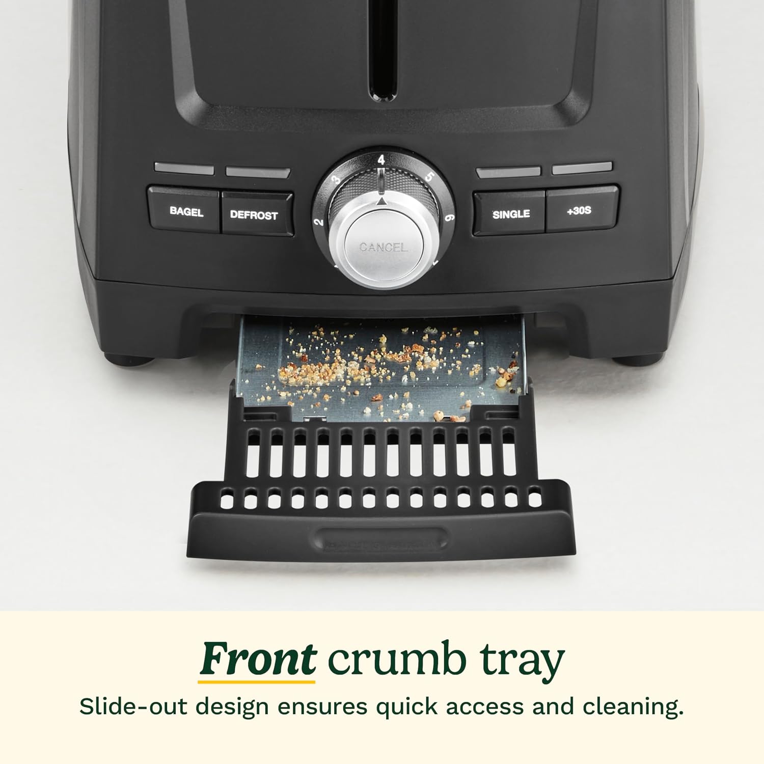 Cuisinart Core Collection 2-Slice Toaster | Extra-Long Slots For Artisan Bread, Bagel | High-Lift Quickview™ | Single Slice & Defrost Function | +30Sec Toast Boost | Removable Crumb Tray, Black