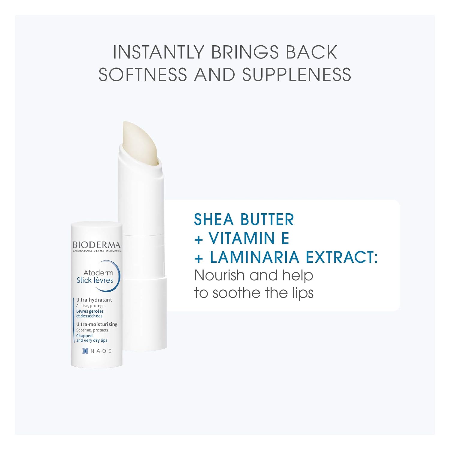 Bioderma - Atoderm - Lip Stick - Hydrating, Soothing And Renewing Lip Stick - For Dry Lips