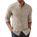 Pj Paul Jones Mens Classic Fit Linen Shirts Long Sleeve Button Down Business Casual Shirts