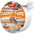 Double Sided Carpet Tape, 2 Inch X 12 Yards Rug Tape For Hardwood Floors, Heavy Duty Anti Slip Grip For Area Rugs, Residue Free, Wood Safe, Easy Removal For Tile And Laminate