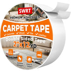 Double Sided Carpet Tape, 2 Inch X 12 Yards Rug Tape For Hardwood Floors, Heavy Duty Anti Slip Grip For Area Rugs, Residue Free, Wood Safe, Easy Removal For Tile And Laminate