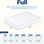 Neo Sleep Full Size Mattress, 8 Inch Hybrid Comfort & Supportive Mattress in a Box, Cooling Gel Memory Foam and Spring with Pressure Relief, CertiPUR-US Certified