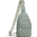 SYTRAH Sling Bag for Women, Anti-Theft RFID Crossbody Bag Nylon Sling Purse for Travel, Puffy Small backpack for Daily Hiking Sports Green