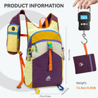15L Small Hiking Backpack Travel Daypack Colorful Lightweight Packable Foldable Casual Backpack For Women Men