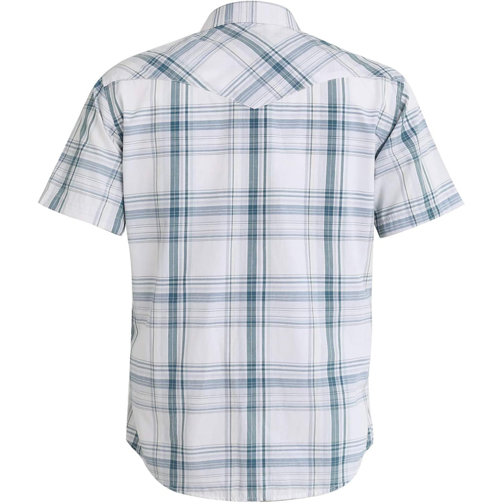 Coevals Club Men'S Western Cowboy Short Sleeve Pearl Snap Casual Plaid Work Shirts