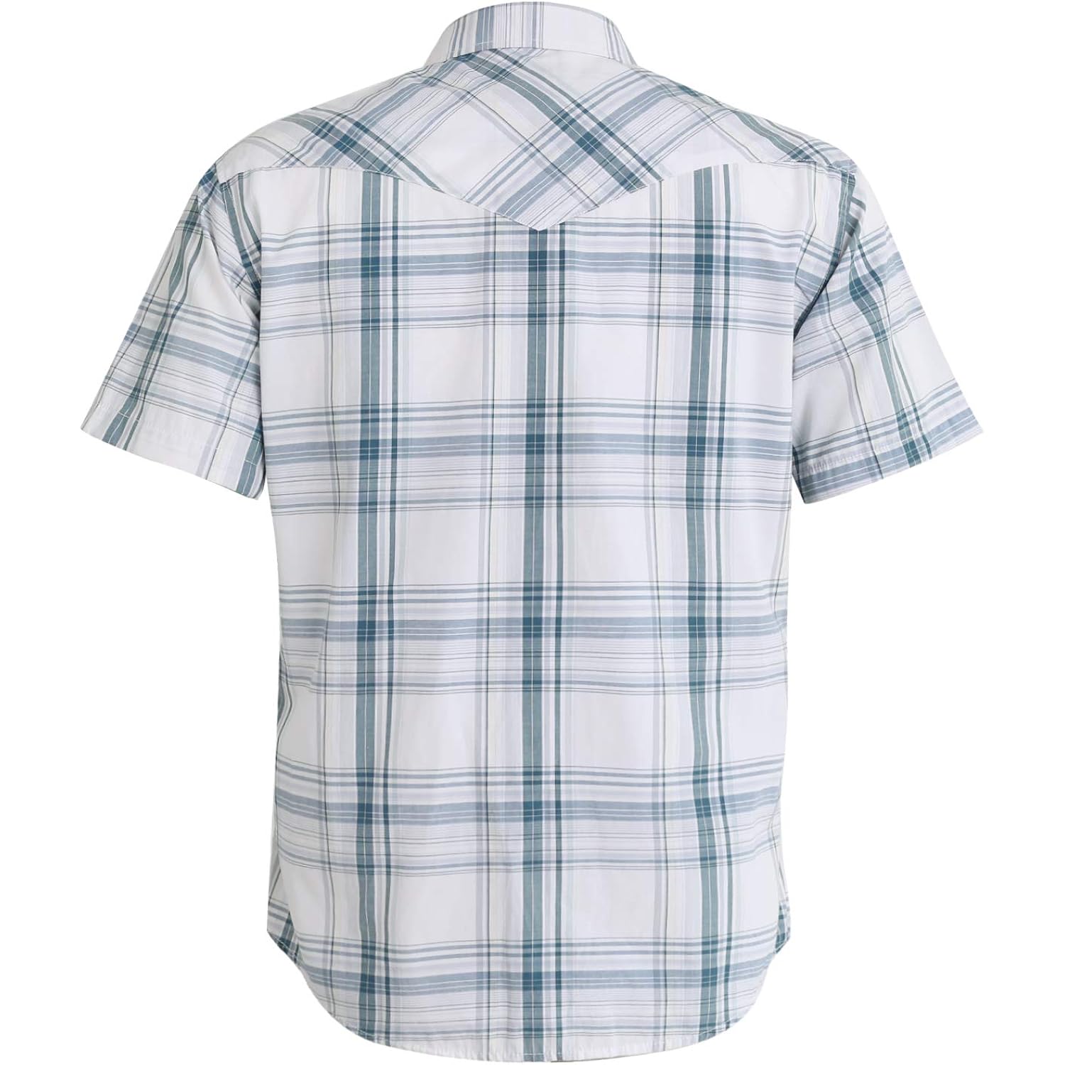 Coevals Club Men'S Western Cowboy Short Sleeve Pearl Snap Casual Plaid Work Shirts