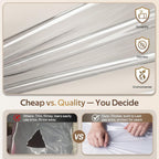 Misslo 10" Gusseted All Clear Garment Bags For Hanging Clothes 3 Packs 40" Suit Bags For Closet Storage Hanging Clothes Storage Suit Cover For Shirts, Coats, Dresses