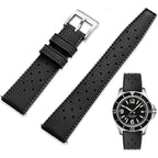 Fkm Rubber Watch Strap Quick Release Tropical Style Fluororubber 18Mm 19Mm 20Mm 21Mm 22Mm Soft Breathable Durable Fkm Rubber Watch Band Universal Replacement Band Strap For Men Women