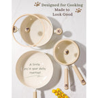 Astercook Pots And Pans Set Non Stick, Ceramic Cookware Set Non Toxic, 18 Pcs Dishwasher Safe Induction Cookware For Everyday Cooking & Housewarming Gifts