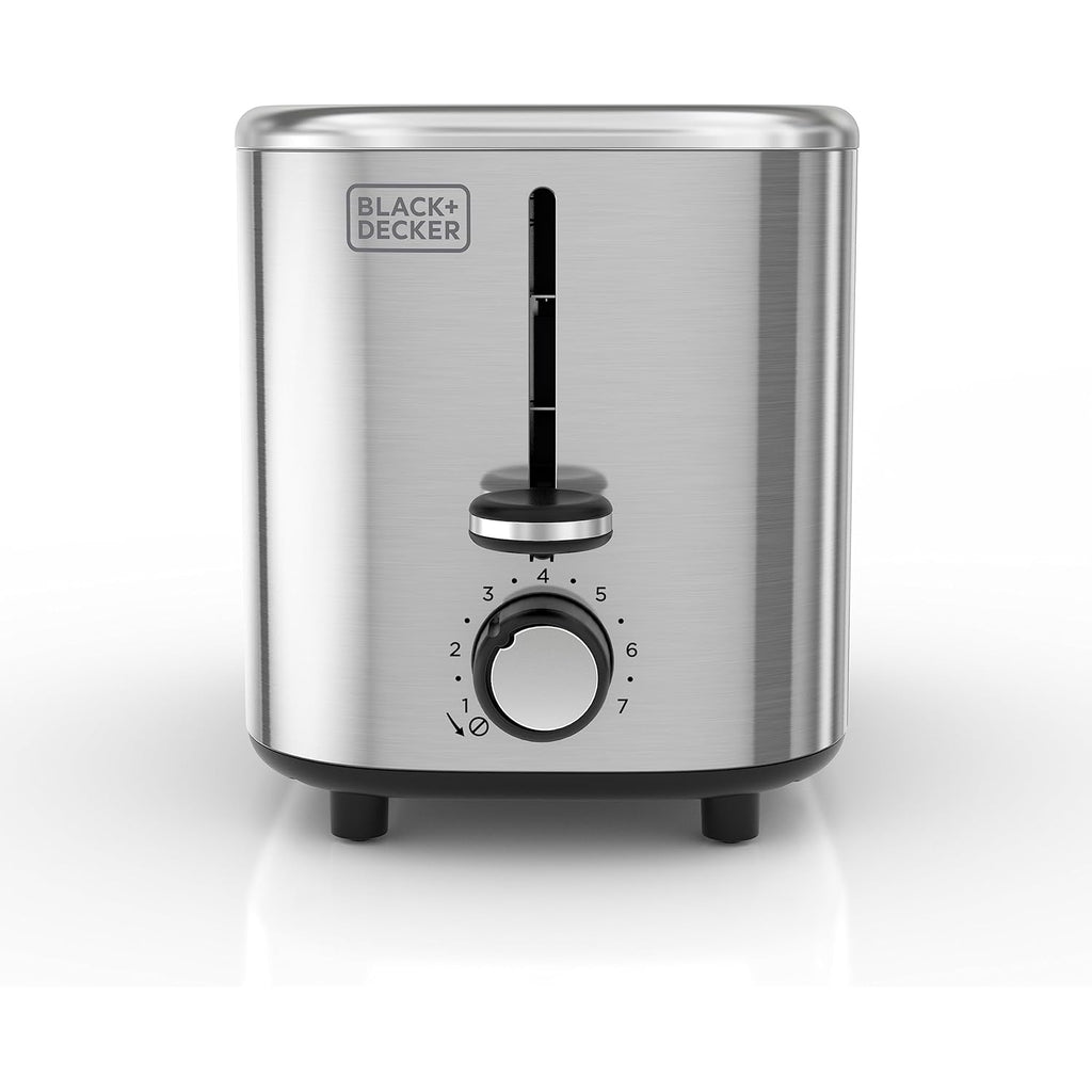 BLACK+DECKER® 2-Slice Toaster with 7 Toast Shade Settings, Extra-Wide Slots for Bagels, Stainless Steel Exterior Finish