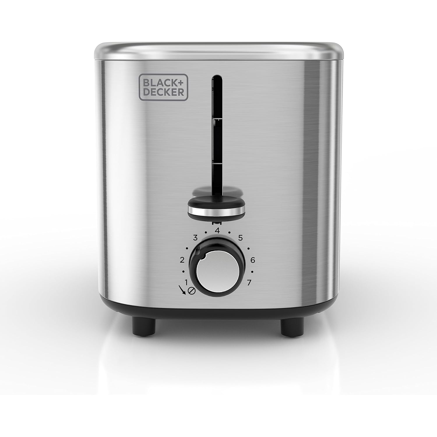 BLACK+DECKER® 2-Slice Toaster with 7 Toast Shade Settings, Extra-Wide Slots for Bagels, Stainless Steel Exterior Finish