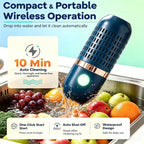 2026 New Produce Cleaner & Vegetable Cleaner With Oh-Ion Technology | Wireless Rechargeable Food Washer For Fruits Veggies Rice Meat Seafood Waterproof 10-Min Automatic Cleaning For Kitchen