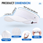 AUSFLUG Sun Visor Hat Men Women - Wide Brim Quick Dry Adjustable Cap, Lightweight for Golf Tennis Pickleball Beach