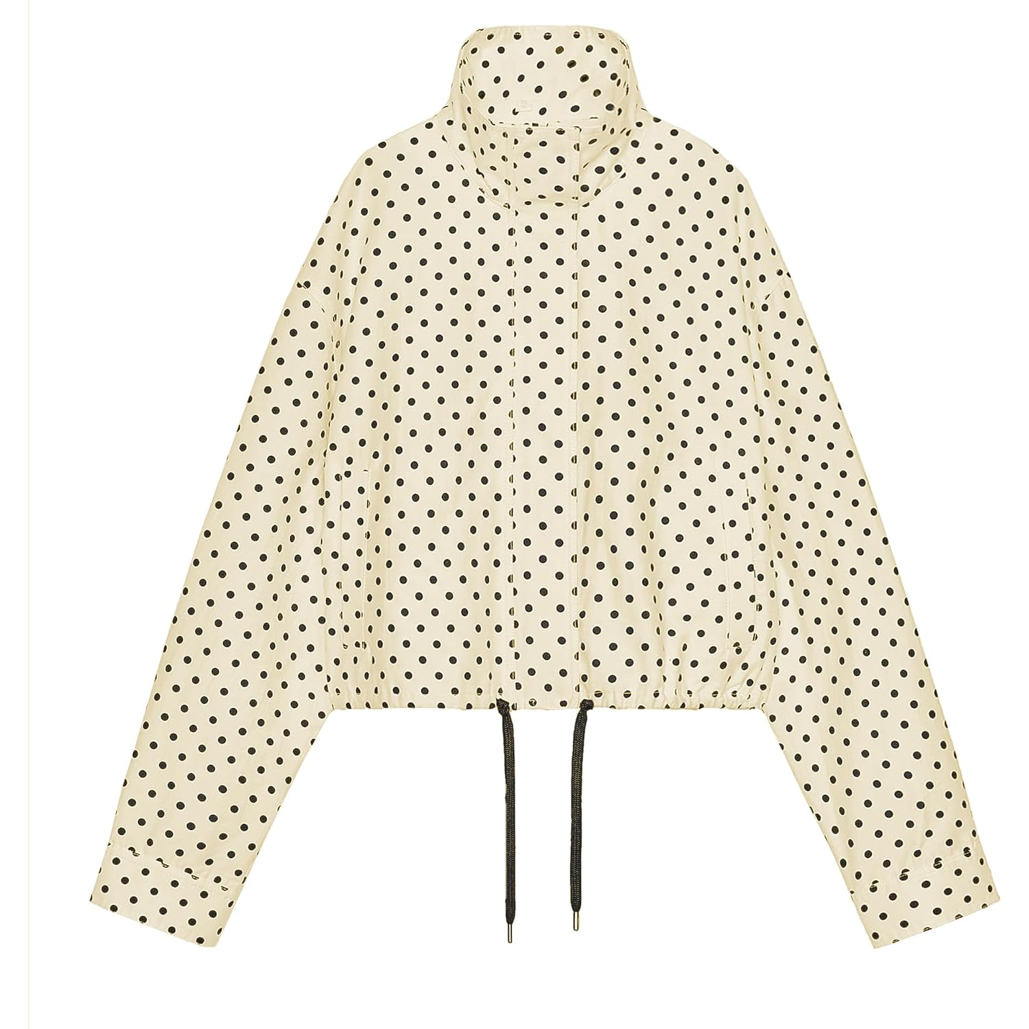 Women Polka Dot Jacket Lightweight Zip Up Coat 2026 Trendy Fall Outfits Cropped Spring Jackets With Pockets