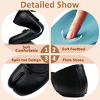 Vbdb Tabi Ballet Flats Shoes For Women Rounde Toe Wide Width Split Toe Low Heel Comfortable Flats Shoes