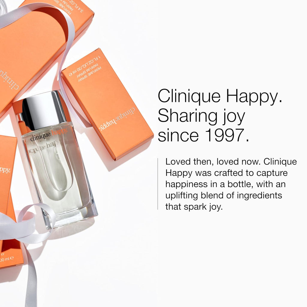 Clinique Happy Eau De Parfum Spray | Notes Of Grapefruit, Bergamot, Hawaiian Wedding Flower + Spring Mimosa | Perfumes For Women