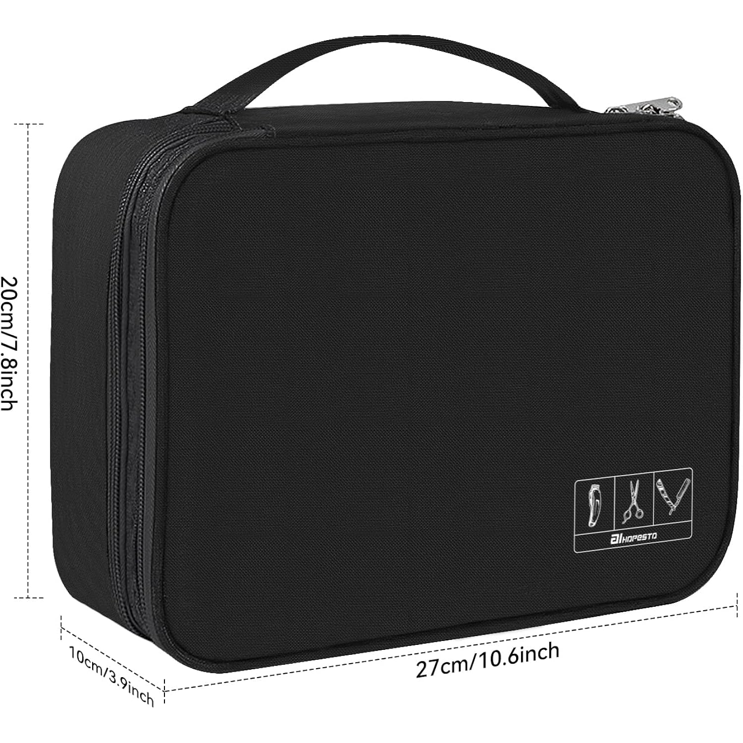Barber Case Barber Tool Bags Barber Clipper Bag Barber Cases For Clippers And Supplies Professional Barber Accessories Kit Hair Cutting Scissors Storage Bag Shaving Kits (Black)