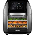 CHEFMAN Multifunctional Digital Air Fryer+ Rotisserie, Dehydrator, Convection Oven, 17 Touch Screen Presets Fry, Roast, Dehydrate, Bake, XL 10L Family Size, Auto Shutoff, Large Easy-View Window, Black