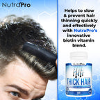 Thick Hair Growth Vitamins– Hair Growth Pills With Dht Blocker Stimulates Faster Growth For Weak, Thinning Hair–Biotin Hair Supplements With Keratin & Collagen Helps Men&Women Grow Perfect Hair.