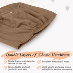 4-Piece Soft Chemo Headwear Set - Lightweight Sleeping Caps For Women With Hair Loss