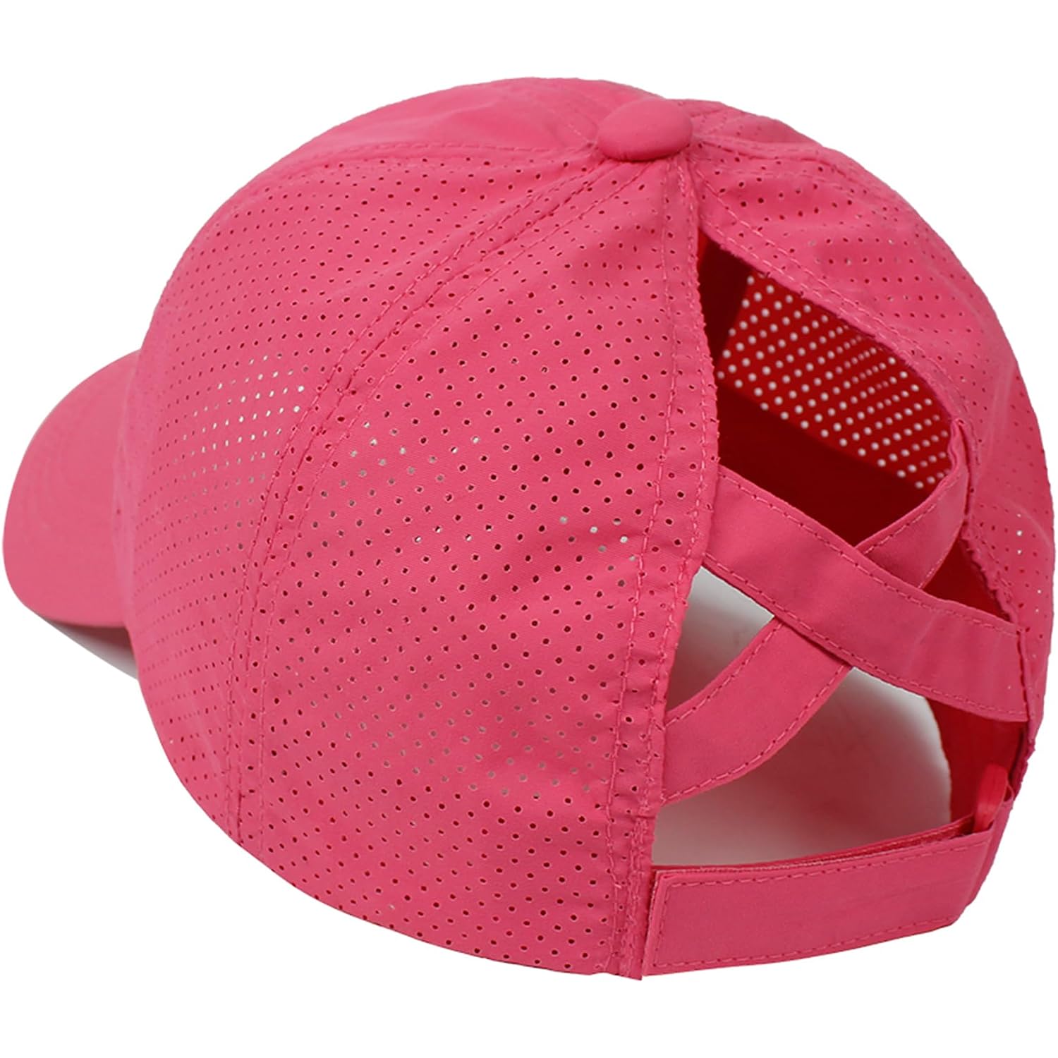 Uttpll Womens Ponytail Baseball Cap Adjustable Trucker Hats Summer Mesh Ponycap Outdoor Sports Criss Cross Caps Dad Hat