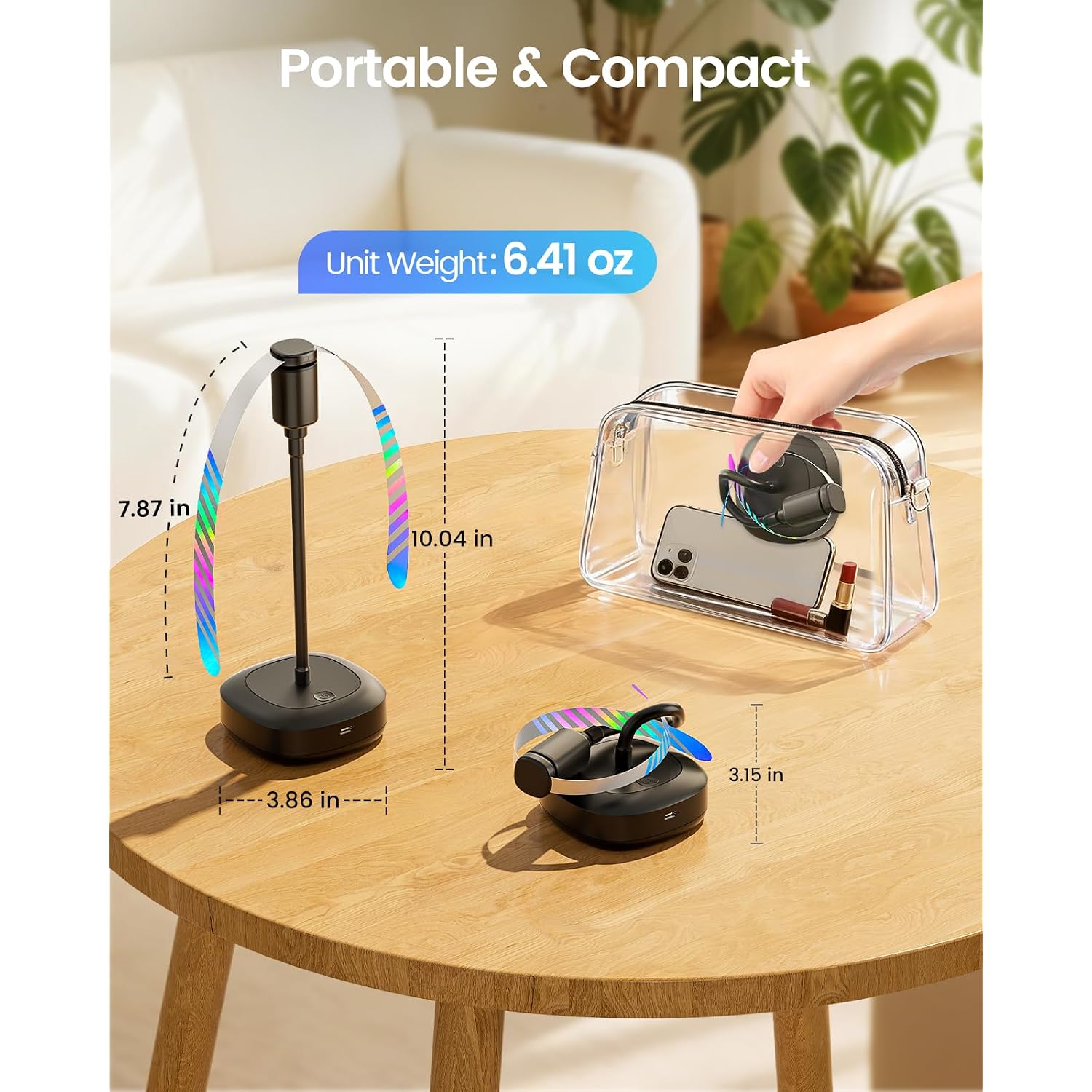 Fly Fans For Tables, 2000Mah Rechargeable Food Fan, 20H Runtime | Flexible Neck For 360° Coverage, Quiet Table Fan With Soft Safety Blades, Ideal For Party, Picnic, Bbq, Indoor & Outdoor Use