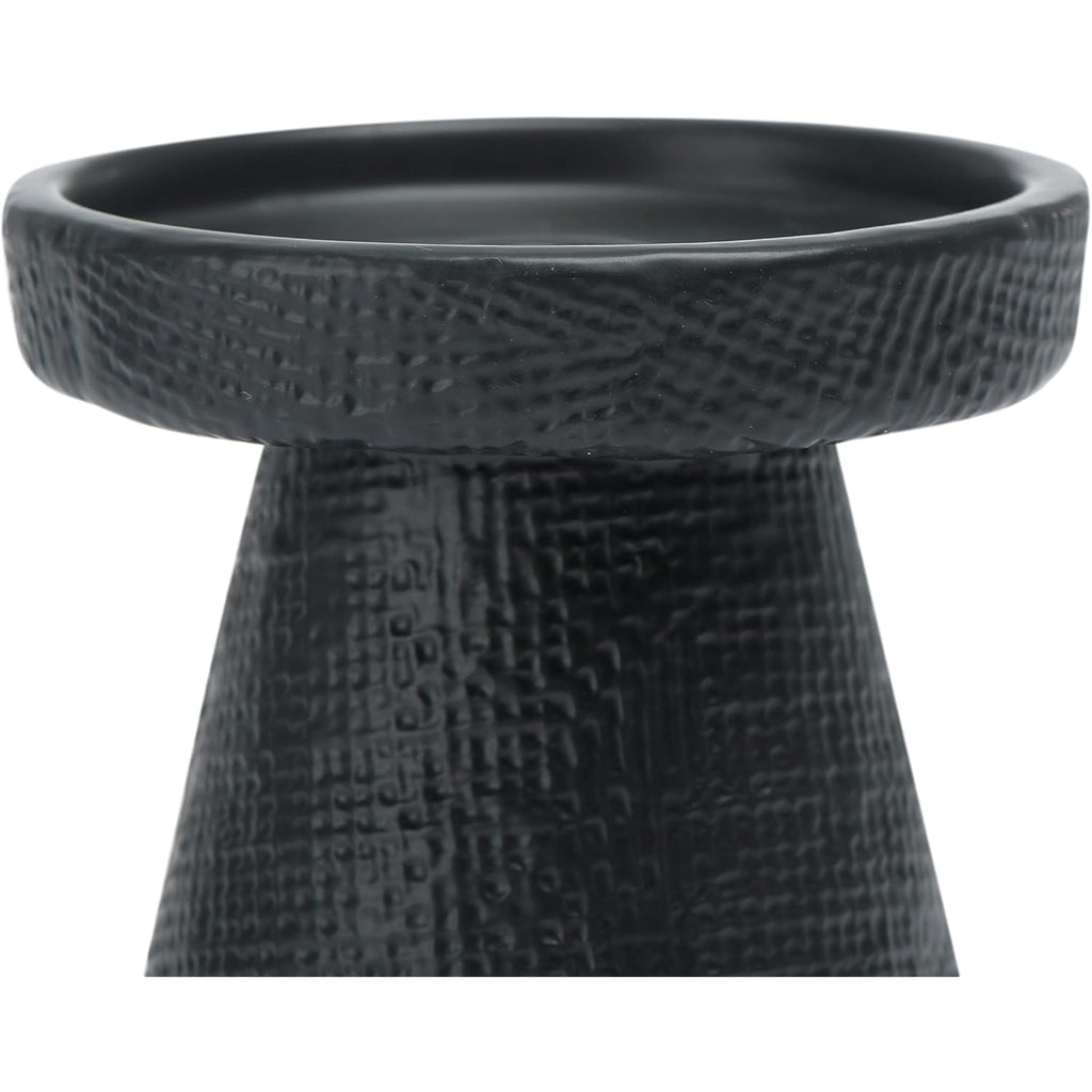 Main + Mesa Stoneware Pillar & Taper Candle Holders, Set of 2