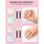 YOOVR Nail Art Kit, Nail Art Tools, Nail Design Tools, Nail Art Brushes Decoration Kit, Nail Dotting Tool, Nail Kit for Beginners, Chrome Nail Powder, Nail Stickers, Nail Rhinestones, Nail Charms Gems