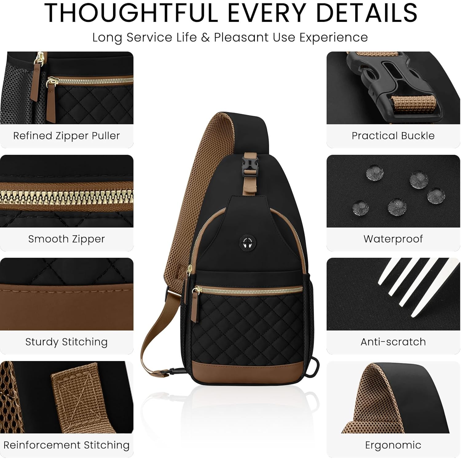 Small Crossbody Purses Bags For Women Men Travel, Chest Sling Bag Women Casual Cross Body Bag For Woman Sling Backpack