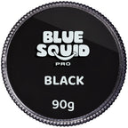 Blue Squid Pro Face Paint - Professional Water Based Single Cake Facepaint & Body Paints - Sfx Makeup, Kids Adults Face Painting For Costume, Halloween, Cosplay - Classic Black 90G / 3Oz