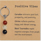 Crystal Healing Keychain Gift Set for Women