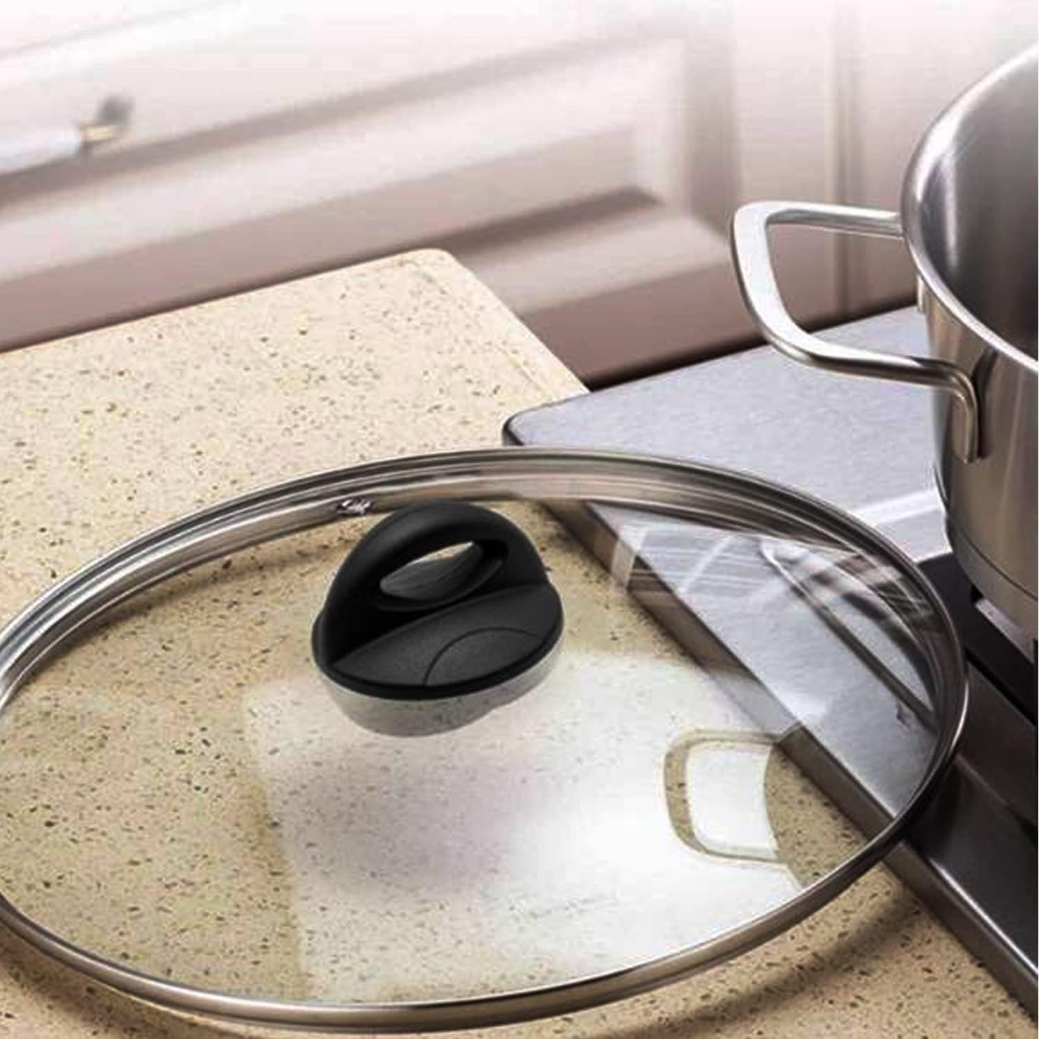 Universal Pot Lid Replacement Knob for rival crockpot Replacement Parts Pan Lid Hoding Handle Replacement Compatible with Kitchen Cookware Casserole Glass Saucepan (1 Pack)