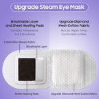 Steam Eye Mask, 10Packs Heated Eye Mask, Self Heating Disposable Spa Warm Compress For Eyes Sleep Mask, Travel Essentials & Relaxation Gifts For Women (Lavender Scent)