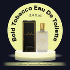 PB ParfumsBelcam Bold Tobacco Eau de Toilette Spray for Men – Warm Woody Spicy Scent with Tobacco Flower, Ginger, Cinnamon & Vanilla – Typically Lasts 3–6 Hours, Masculine Signature Scent, 3.4 fl oz