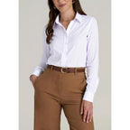 Button Down Shirts for Women Dress Shirts Long Sleeve Stretch Wrinkle Free Work Solid Casual Office Blouses Top