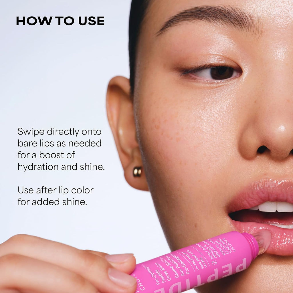 Paula'S Choice Pro-Collagen Peptide Gloss Lip Balm, Hydrates & Smooths Lips, Sheer & Glossy Finish For Fuller Lips, Sheer Tint, Non-Sticky, Cruelty-Free