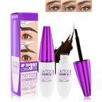 Eye Brow Gel Tinting Kit,Brown Tattoo Eyebrow Tint Stain Peel Off For Women | 2Pcs Easy Peel Off Tattoo Eyebrow Tint Kit, Long Lasting Waterproof Tinted Brow Gel,Thanksgiving Christmas Eyebrow Makeup Set