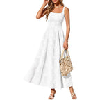 Prettygarden Womens Summer Dresses 2026 Casual Sleeveless Square Neck Formal Wedding Guest Beach Vacation Boho Maxi Dress