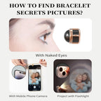 Easycosy Personalized Bracelets with Picture Inside, Mothers Day Love Gifts for Mom Wife, Custom Photo Projection Bracelets Customized Birthday Anniversary Memorial Jewelry Gifts for Women Girlfriend Her